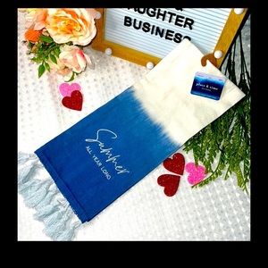 PLACE & TIME INTO THE BLUE SUMMER ALL YEAR LONG DISH/KITCHEN TOWEL